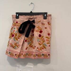 Zara Woman Blush Pink Textured Skirt